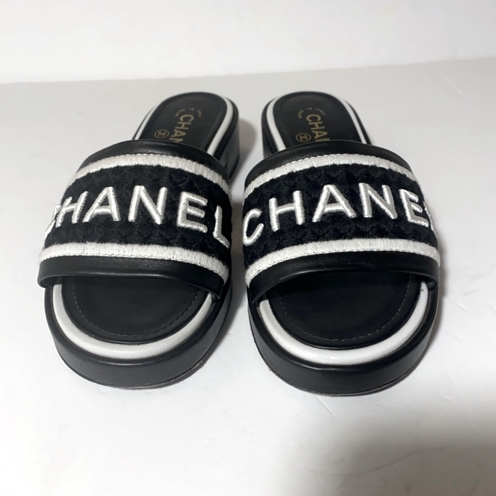 Chanel Mule Slides - Black